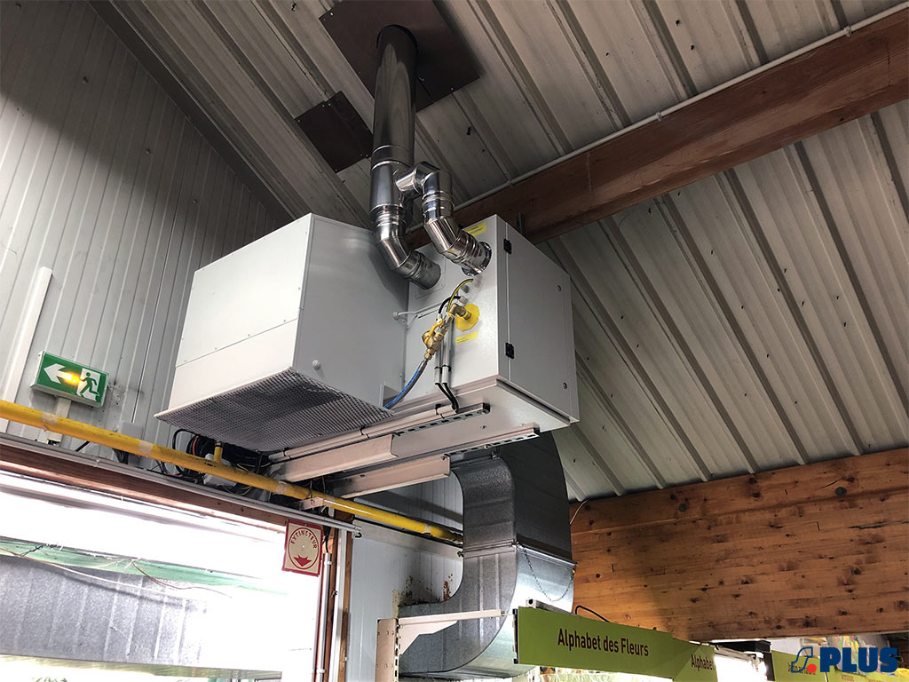 Aérotherme gaz - s.Plus - SMG AG 15 - Débit d'air 2 900 à 11 000 m³/h - Puissance 24,4 à 116,5 kW_4