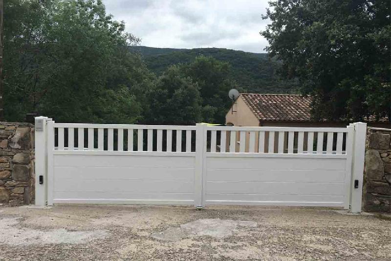 Portail battant semi plein - 3500 / 1200_4