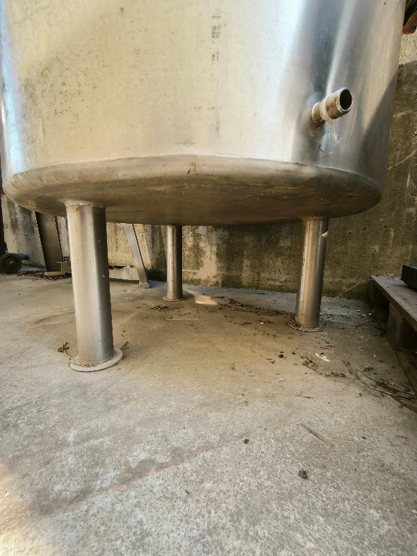Cuve de 1000 litres en acier inoxydable 316 avec agitateur, double enveloppe et scellée hermétiquement à chaud - référence : c13193_4