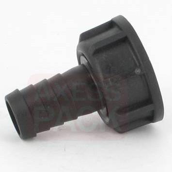 Raccord annelé - Droit - avec écrou - F 1