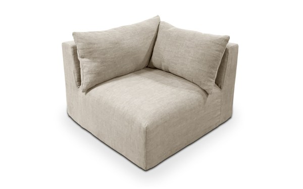 Chauffeuse d'angle Mykonos 100 x 100 cm - Home Spirit - Modulable et déhoussable_4