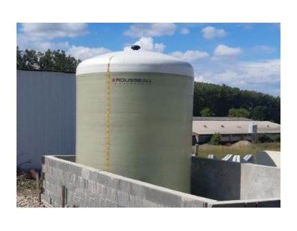 Cuve à engrais liquide cuve verticale en enroulement filamentaire - La compacte 30m3_4