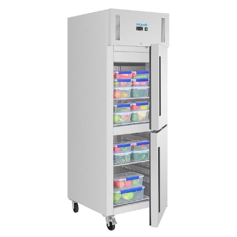 Armoire réfrigérée positive inox GN - 2 portillons - série G - 600L - Polar - PG052_4