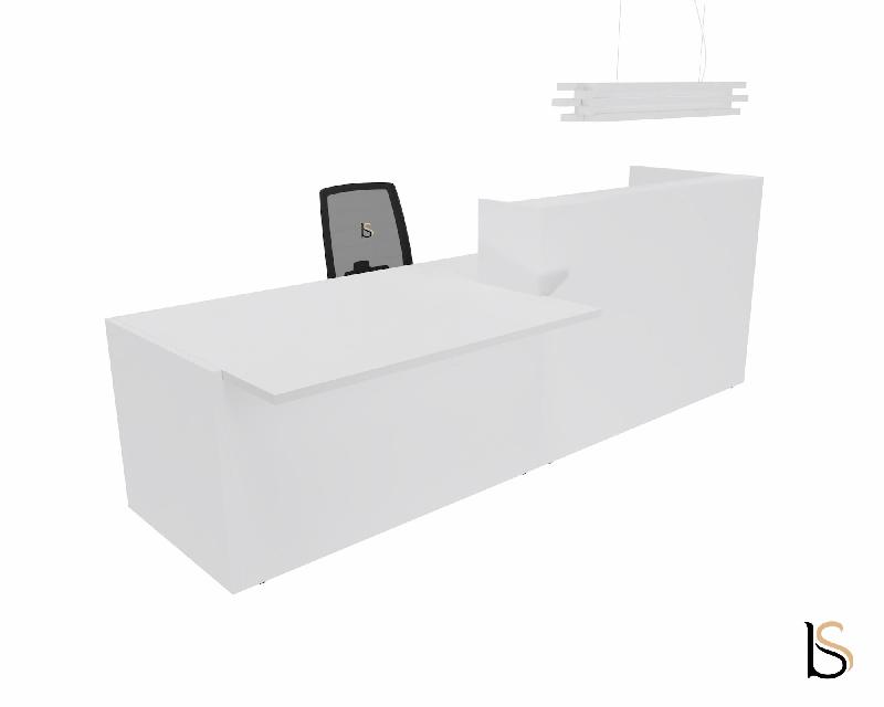 Banque d'accueil design avec accès PMR Z2 - Officity - 246, Gauche, Blanc_4