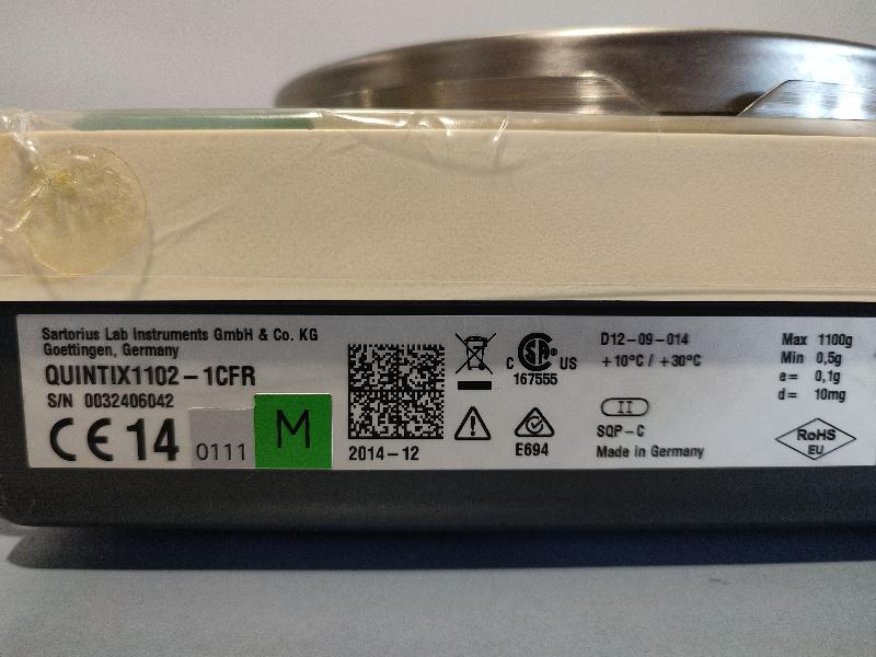 Balance de précision SARTORIUS QUINTIX 1102 1CFR  1100g / 0,01g_4