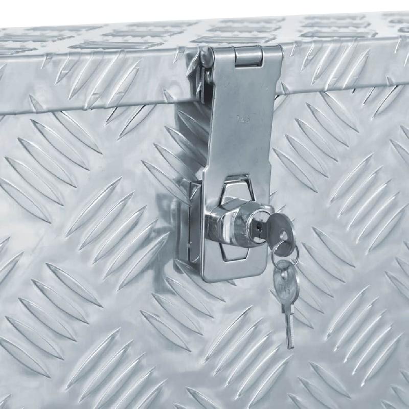 Vidaxl boîte en aluminium 76,5 x 26,5 x 33 cm argenté 142938_4