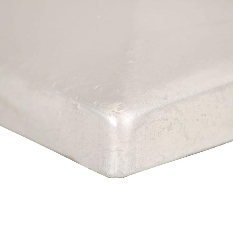 Vidaxl bouchons de poteau de clôture 6 pcs métal galvanisé 71x71 mm 145489_4