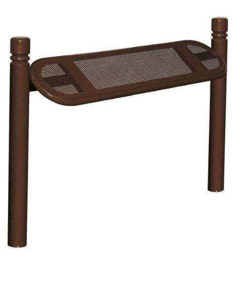 Assis-debout City - Structure en tube acier Ø 76mm - Assise perforée et cerclée de 2mm - Hauteur 747mm - Largeur 345mm - Longueur 900mm - Peint selon RAL - Poids 28kg - Fabrication Française_4