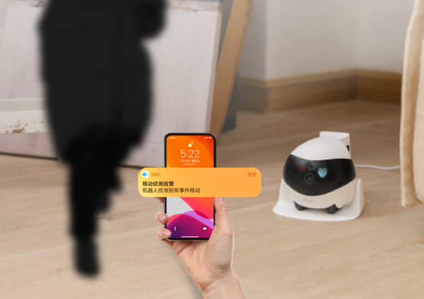 ROBOT COMPAGNON INTELLIGENT ENABOT EBO SE CAMÉRA DE SÉCURITÉ MOBILE POUR ANIMAUX DE COMPAGNIE 1080P VISION NOCTURNE_4