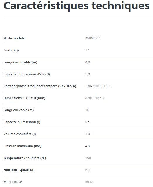 SO4500 - Nettoyeur vapeur professionnel Nilfisk - Acier inoxydable - Léger 12 kg - 4,5 bars - Remplissage continu_4