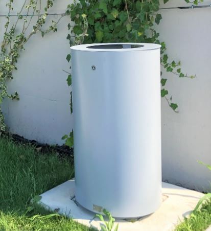 La corbeille Simply - Poubelle publique - The Italian Lab - Diamètre 450 mm, Hauteur 836 mm, Capacité 100L, Poids 35.5 kg_4