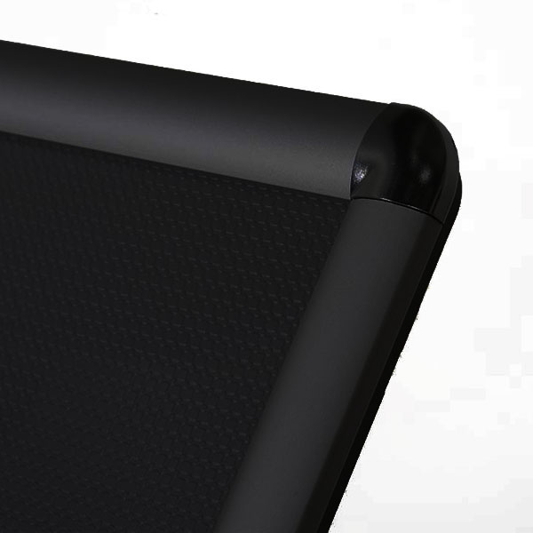 Porte-messages double-face A3 portrait ou paysage - pied 133 cm - noir mat - Réf.214033NR_4