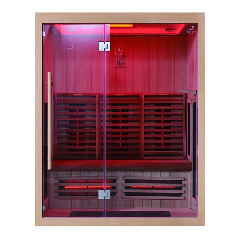 SAUNA INFRAROUGE BOREAL® SIGNATURE 160 À SPECTRE COMPLET - 160X120X205_4