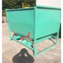 Trémie de stockage de semences ou aliments - capacité 2m3 - chaîne - tube carré 40 ép.2mm - tôle 20/10ème_4