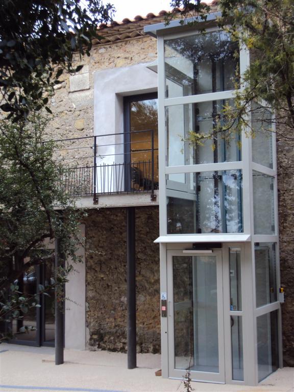 Élévateur à cabine hydraulique  - silencieux et élégant - installation en gaine maçonnée - Vimec E07_4