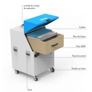 Hepair 2000 - Machine de nettoyage de climatisation Teinnova - Niveau sonore 72 dB - Filtrage HEPA absolu_4