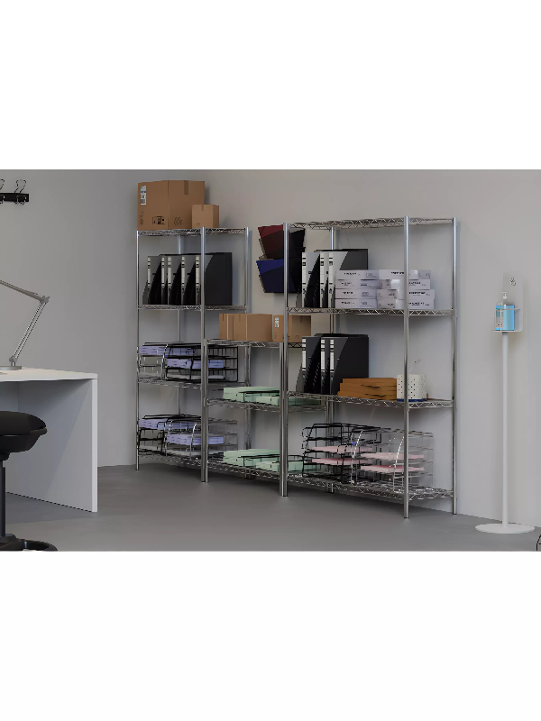 Étagère métal chromé 5 tablettes 120 cm_4