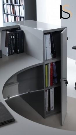 Grande banque d'accueil lumineuse Valde - MDD - Gauche, Avec caisson_4