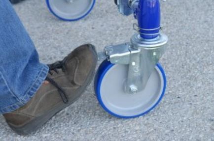 Échafaudage roulant aluminium Totem 2 Line 300 - Comabi SNC - hauteur de travail maximale 9,80 m_4