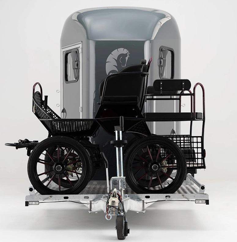 Remorque pour transport d'animaux - 2 places + porte calèche - Cheval Liberté Gold Marathon_4