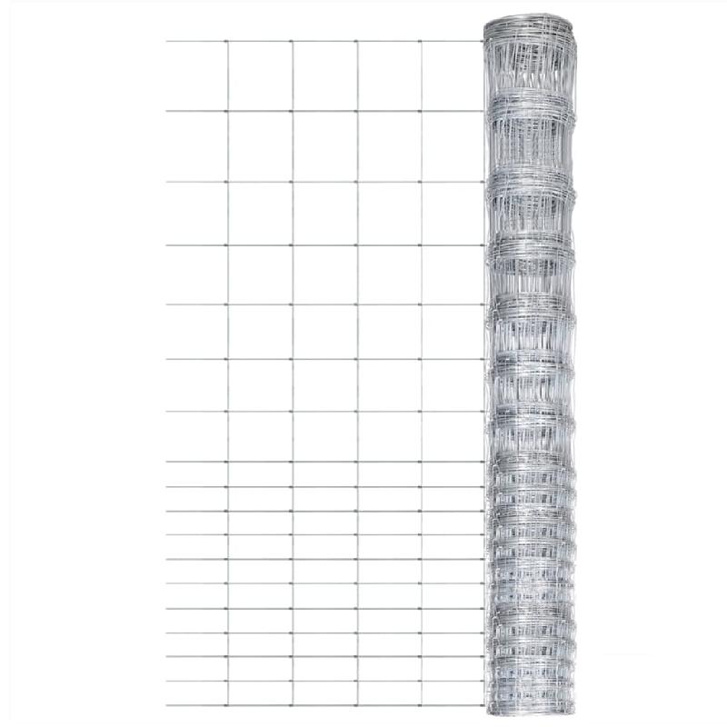 Vidaxl clôture de jardin acier galvanisé 50x1,5 m argenté 149508_4