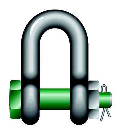 Manille Green Pin® standard - acier forgé - lyre haute résistance - axe boulonné - bâtiment, travaux publics, forestier, maritime_4