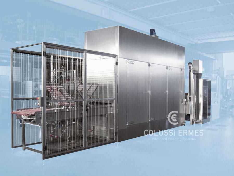 Laveuses industrielles alimentaires - Lavage plaques Colussi Ermes - 900 à 1 000 plaques/heure_4