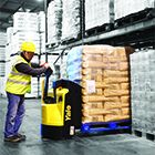 Transpalette fiable testé pour 200 000 cycles de travail sans panne