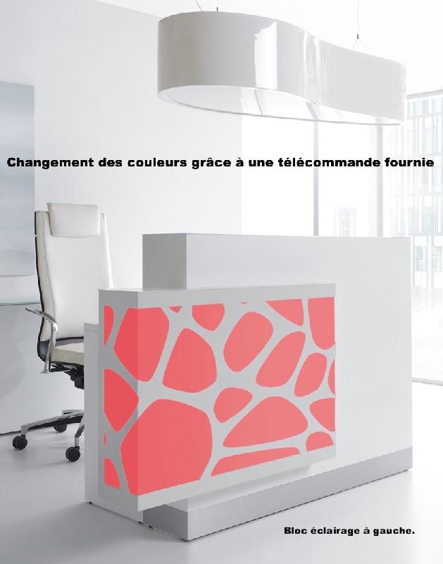 Borne d'accueil Organic avec système d'illumination - MDD - 170, Blanc brillant, A gauche_5