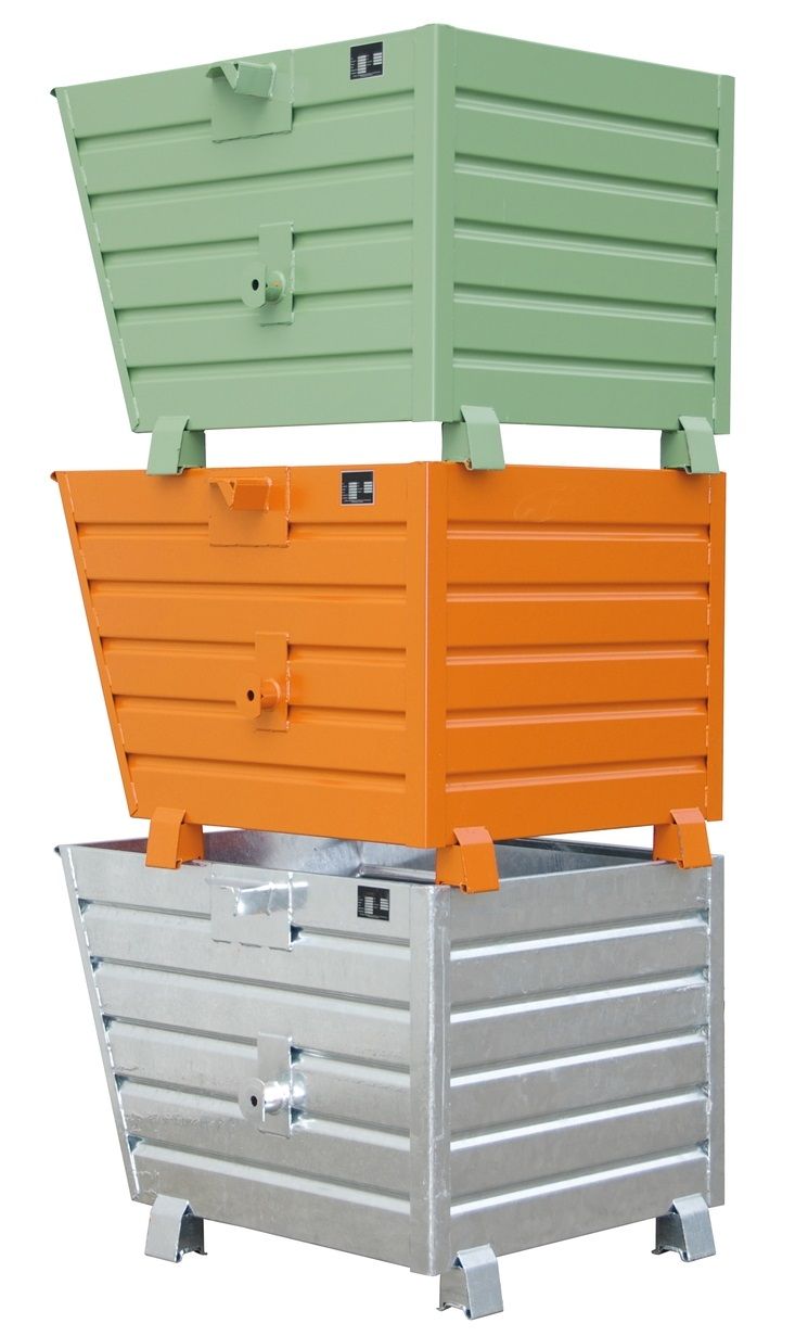 Bac basculant par palonnier 300 à 2000 L - capacité 500 à 2000 kg - version laquée ou galvanisée_4