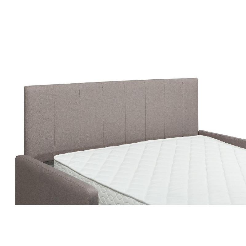 Canapé convertible Grand Hotel microfibre taupe - Matelas memory 20 cm - Système express avec lattes_4