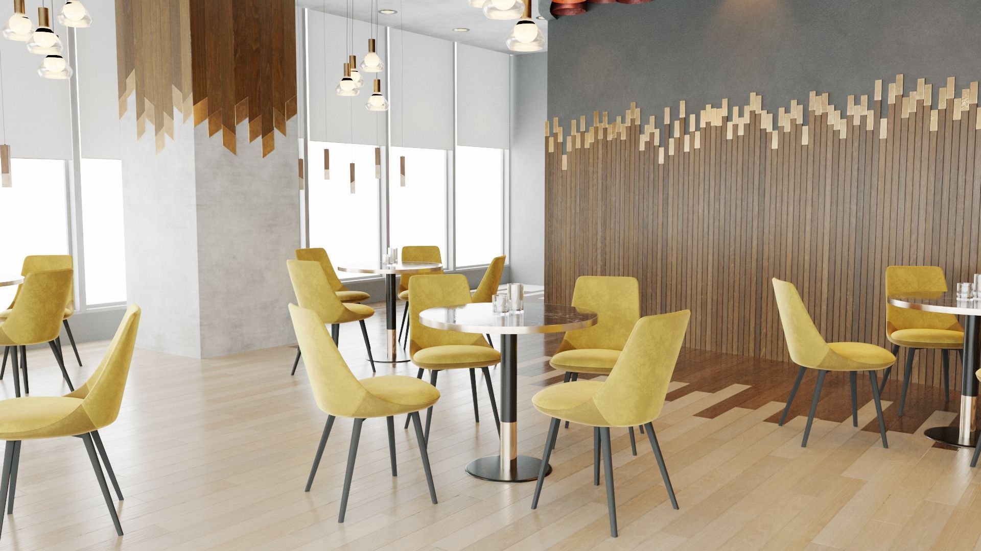 Table de restaurant chic PRAGUE - Piétement personnalisable - Plateaux carrés et ronds jusqu'à 90cm_4