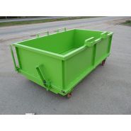 Cap - Benne à fond ouvrant avec sécurité dans cages à talon - Goubard SARL - Capacité de 515 à 2075 L_4