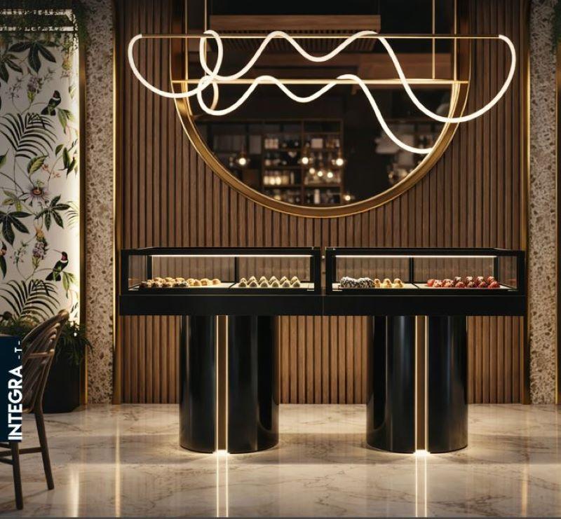 Vitrine chauffante INTEGRA T - 1200mm - Noire | Sayl Barcelona_4