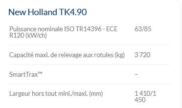 TK4.90 tracteur agricole - New Holland - 85 ch - chenilles SmartTrax™ - Steering-O-Matic™ Plus_4