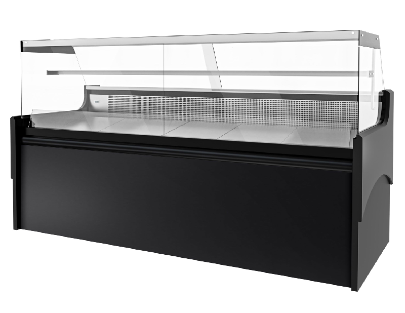 Vitrine réfrigérée avec service-arrière 248 x 98 cm et 2 réserves réfrigérées_4