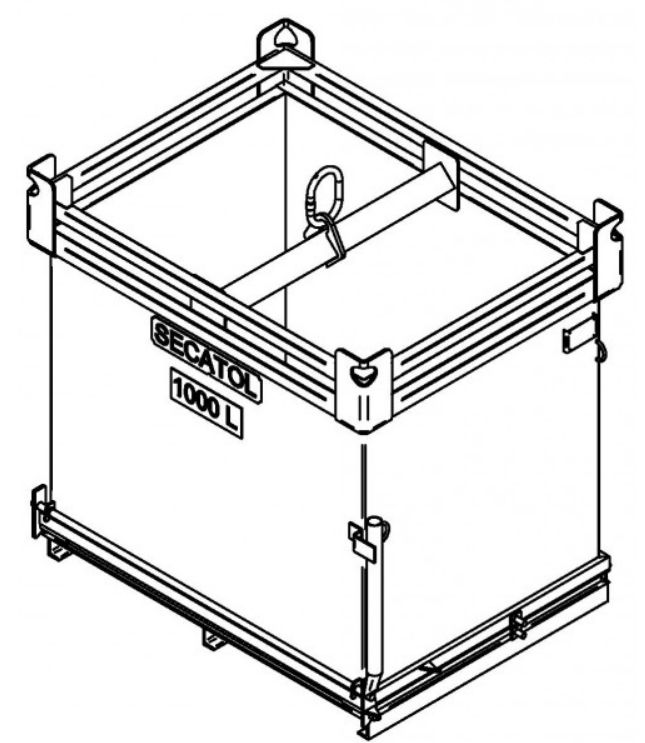 BFO - Bac à fond ouvrant 1000 L - Secatol SA - robuste, gerbable et sécurisé_4
