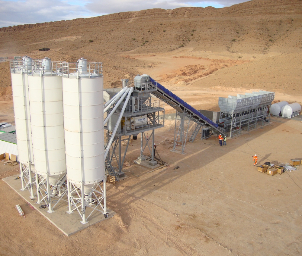 Centrale à béton fixe - grandes productions - 120 m³ par trémie - structure galvanisée - CTT_4