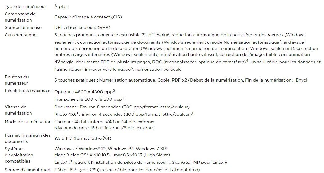 2996c003 - scanner photo - canon france - optique : 4800 x 4800 ppp2_4