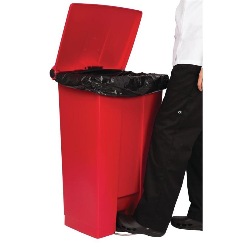 Conteneur à pédale rouge 87L | Rubbermaid - L629_4