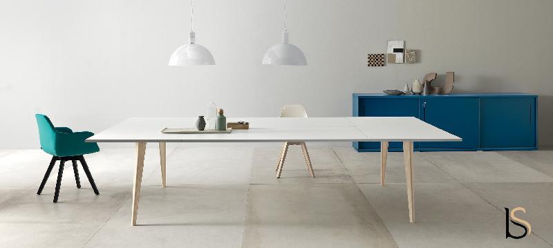 Grande table de réunion Pigreco Up - Martex - Blanc, 340_4