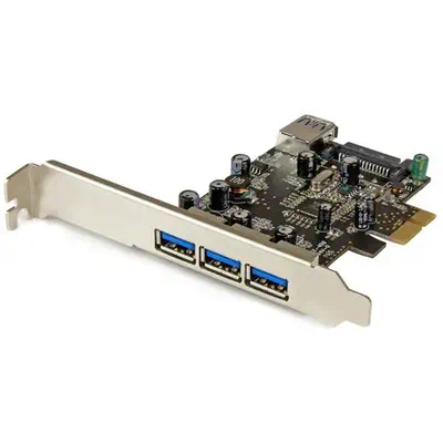 Carte contrôleur PCI Express à  4 ports USB 3.0 - 3 externes 1 interne - Adaptateur PCIe USB avec UAS_4
