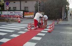 2K50A - Machine de marquage routier Hofmann - Largeurs de lignes 10 à 50 cm - Enduits à froid 2 composants - Moteur Honda 2,6 kW_4