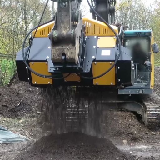 Godet cribleur broyeur MB-HDS314 - système innovant pour changement de rotors sur site_4