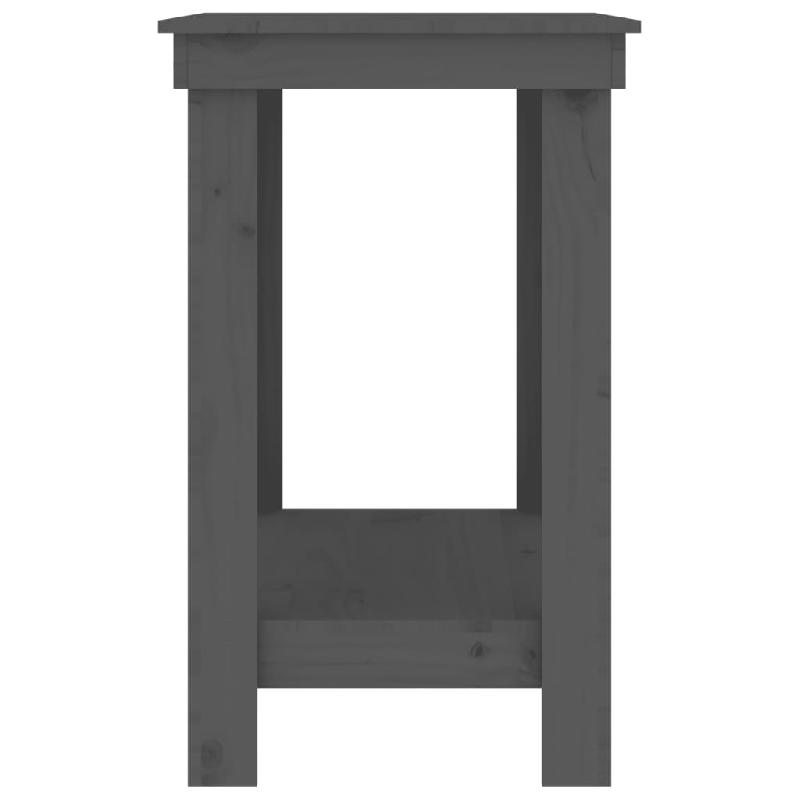 Vidaxl banc de travail gris 80x50x80 cm bois de pin massif 822498_4