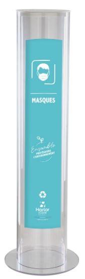 Collecteur recyclage 30 litres - Polycarbonate incolore - Hauteur 950 mm - Fabriqué en France_4