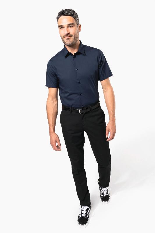 Chemise de travail manches courtes en coton/élasthanne - stretch - Réf: K531 - marque Kariban_4