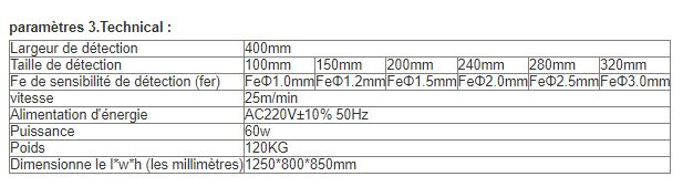 HD-W801 - Détecteur de métaux industriels DSP Haida - Immunité élevée - Poids : 175 kg_4
