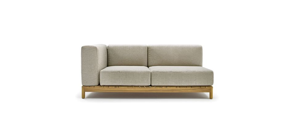 Salon intérieur/extérieur modulable - structure en teck massif certifiée FSC - coussins en mousse HR_4