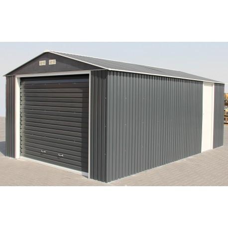 889 - garage en métal anthracite 19,95m² grande hauteur h.2,60m duramax_4